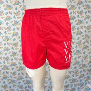 Vintage 80s Peacock boxer shorts size small